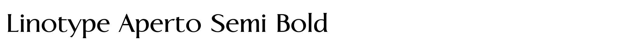 Linotype Aperto Semi Bold image